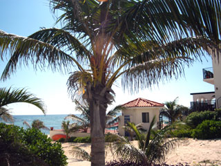 The Inn poolhouse and the Caribbean Sea beyond (TNI Photo)