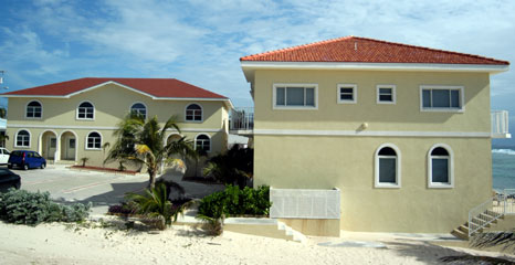 The ocean view condo building (left) and the beachfront condo building (foreground), as seen from the original Inn building (TNI Photo)