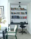 The office nook at Sea Spray Cottage, with wireless Internet access, free of charge.
